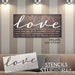 Love is Patient Jumbo 3-part Stencil by Studior12 DIY Wedding &amp; Faith ...