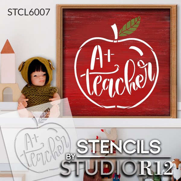 Teacher Stencil - Etsy