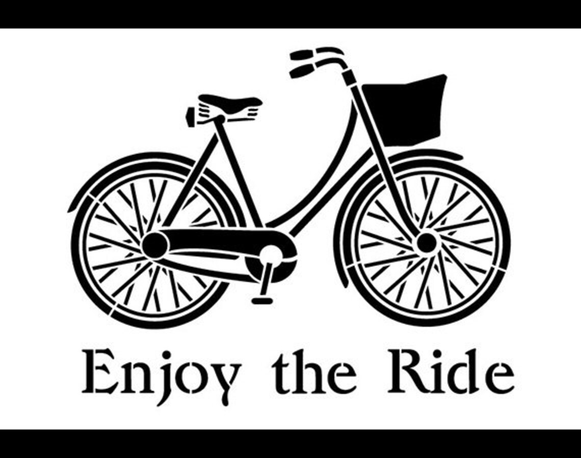 Enjoy the Ride Word Art Stencil Select Size STCL1176 Etsy