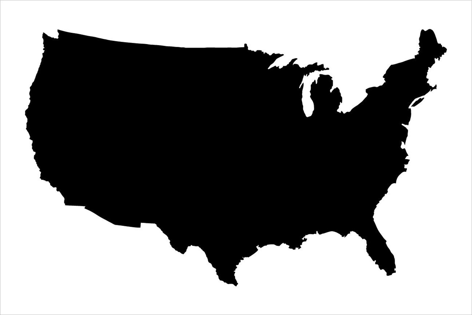 United States Stencil by Studior12 DIY USA Home Decor - Etsy