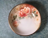 Hand-Painted Rose Bowl - R. S. Germany - Tillowitz Factory - Reinhold Schlegelmilch - R. S. Prussia ware