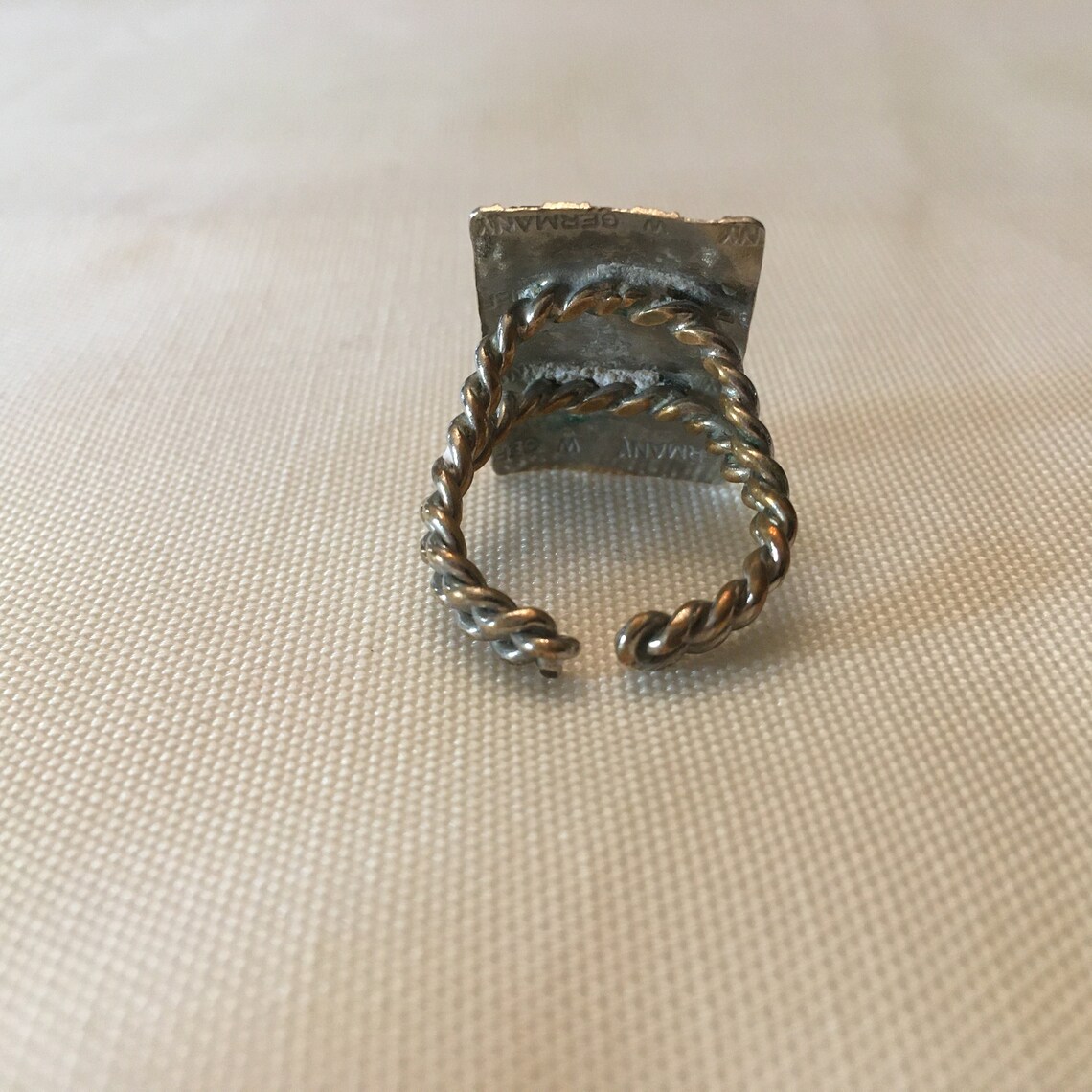 Vintage West German Rectangular Ring Marcasites - Etsy