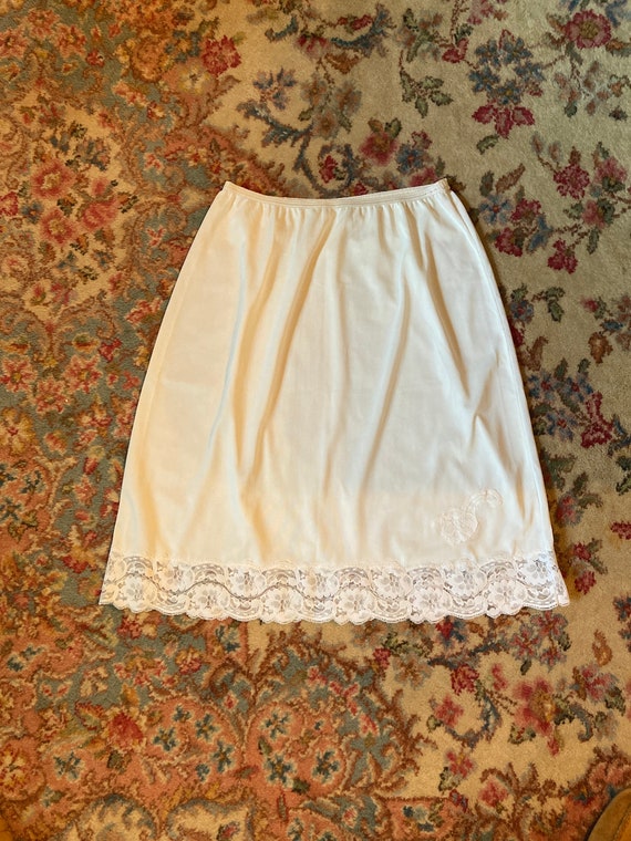 Marlon Ladies Half Slip Petticoat – UK Sizes 12-24, Black & White, Anti-Static