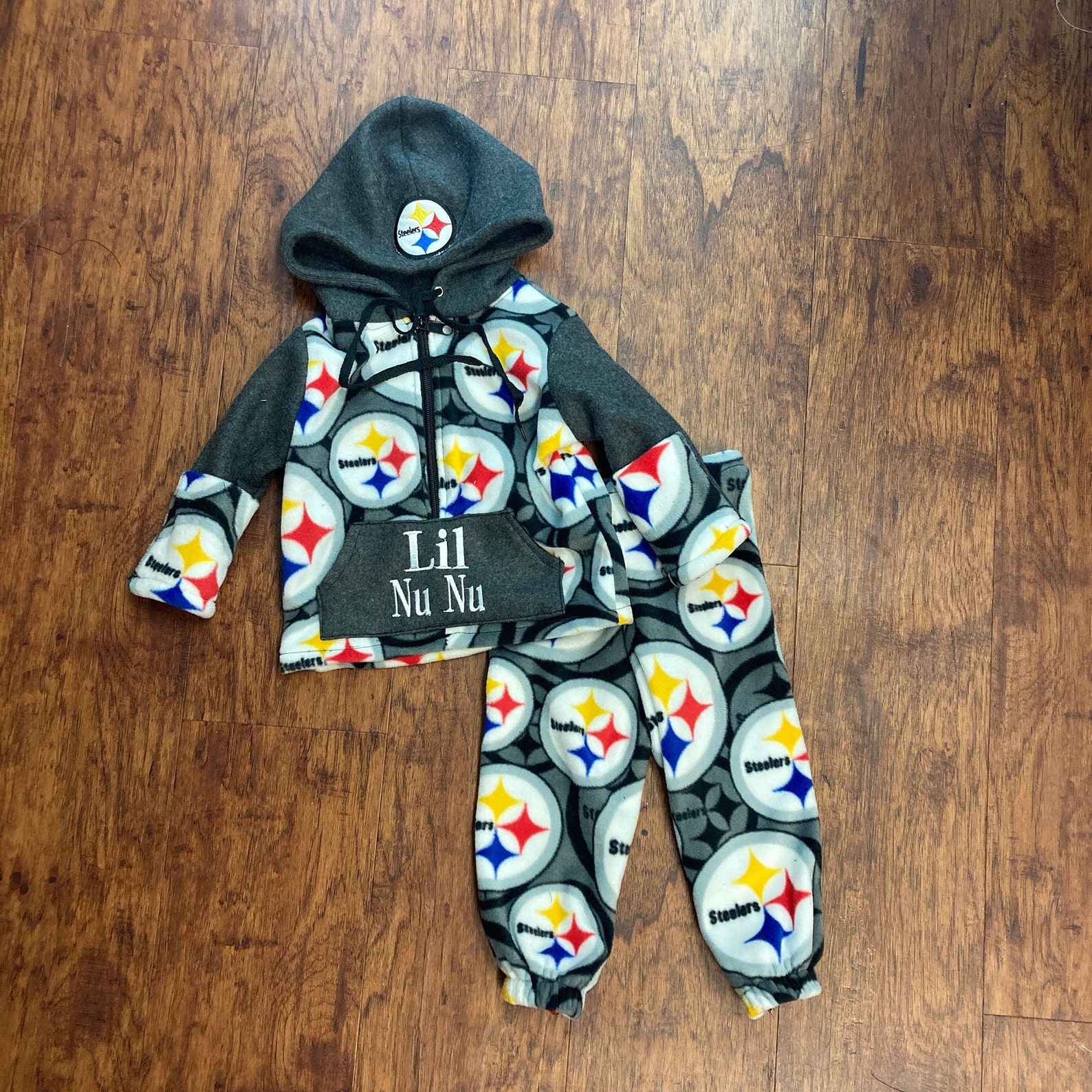 Childs Steelers Custom Name Embroidered Hoodie Sweatsuit With - Etsy