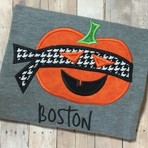Boys Personalized Pumpkin Ninja Shirt or Bodysuit