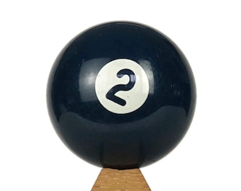Miniature 2 Billiard Ball Blue Two II Small Ball