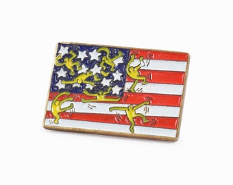 Keith Haring Pin Vintage Keith Haring x Obey Collection Jewelry
