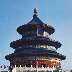 China Travel Poster Temple of Heaven China National Tourism Association Tourist Vintage image 2