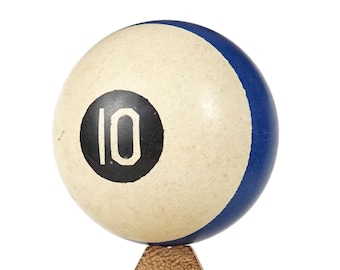 ビンテージ ビリヤード プール 10 テン ボール。クールな作品! - Etsy 日本
