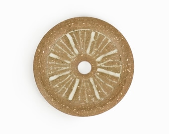 Clyde Burt Ceramic Medallion Pottery Mid Century Modern