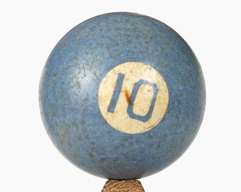 No. 10 Billiard Ball 1 7/8" Vintage Ten X Light Blue Color Pool Ball