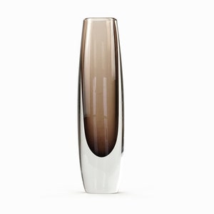 Gunnar Nylund per vaso di vetro Strombergshyttan &quot;Sommerso&quot; Svezia Stromberg B936