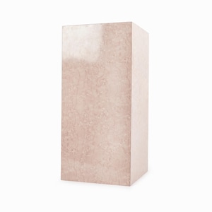 Vintage Faux Marble Formica Pedestal Display Stand