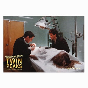 Twin Peaks Gold Box Postkarte Karte # 47 von 61 Laura Palmer's Autopsy