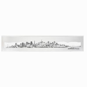 Harry Hambly Tin Foil Print San Francisco Skyline image 1