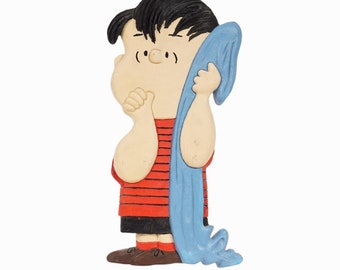 Escultura en relieve de yeso de Linus Van Pelt Peanuts Charlie Brown