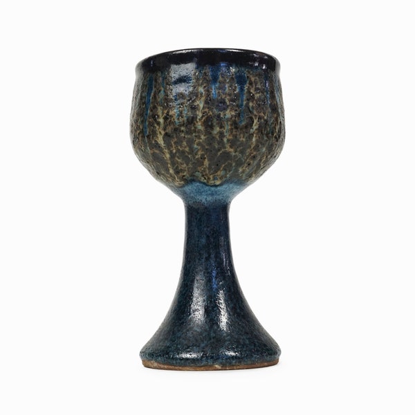 Edna Arnow Ceramic Vase Goblet Mid Century Modern