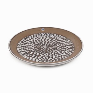 1960s Ingrid Atterberg Ceramic Plate &quot;Mosaik&quot; Upsala Ekeby Mid Century Modern 43130/845