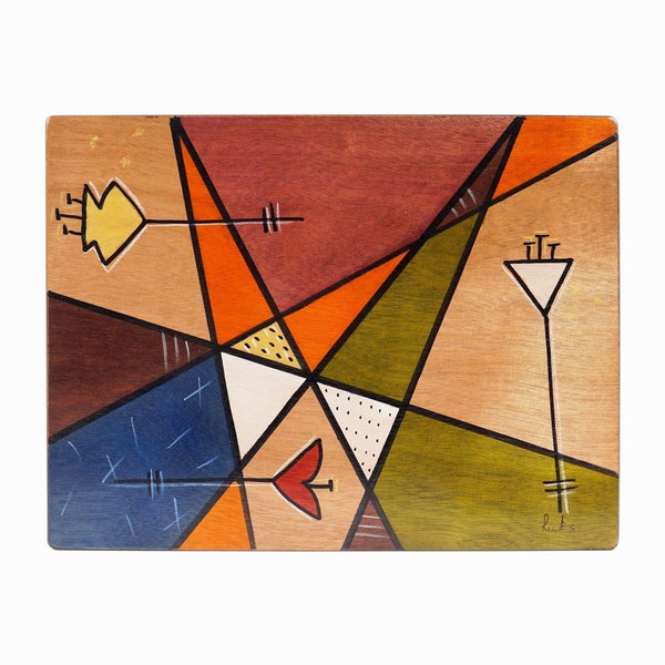 Kakadu Wooden Placemat Hand-Made Made in Israel