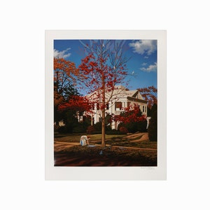Serigrafía vintage Frederick Phillips "Fall" sobre papel