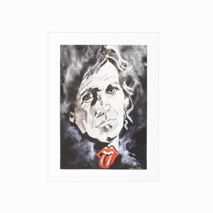 William K Stidham Keith Richards Stampa su carta Serie Sacred Heart Firmata