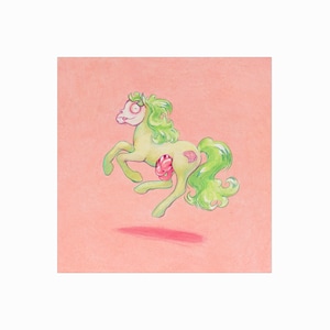 Original Drawing on Paper My Little Pony Zombie