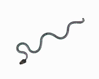 Vintage Miniature Metal Snake Sculpture