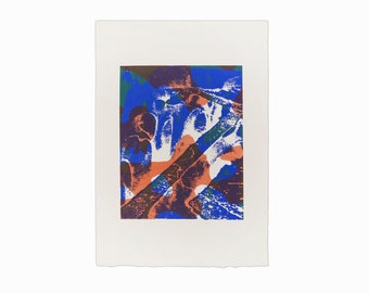 1972 Jim Carpino Serigraph on Paper Abstract Print