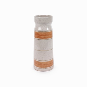 Pottery Craft Striped Ceramic Vase Tall