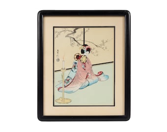鬼頭鍋三郎 名匠木版画 1976年 舞妓アート - Etsy 日本