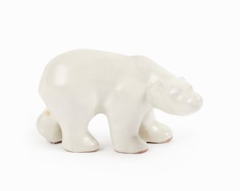 アンナリサ・トムソン ホワイトセラミック シロクマの置物 Upsala