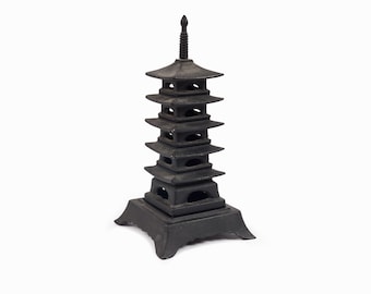 Toyo Candle Holder Lantern Pagoda Japan Iron Candleholder Vintage