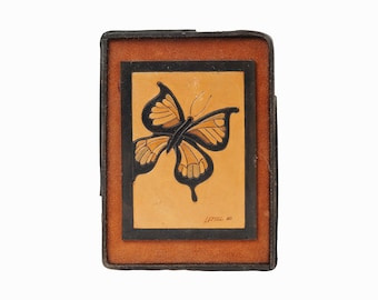 1980 Mixed Media Wall Sculpture Butterfly Leffel