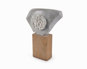 Mid Century Brutalist Stone Sculpture Abstract