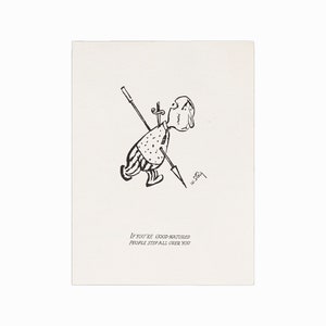 Cartolina doppia William Steig Bernad Card