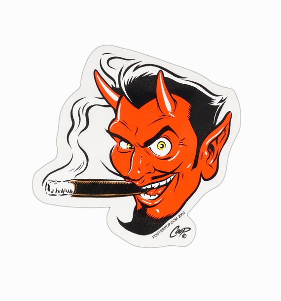 2002 Poster Pop Sticker Devil Head Coop - Etsy
