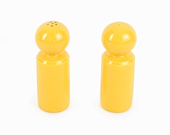 Italian Ceramic Salt Pepper Shakers Shaker Set Yellow