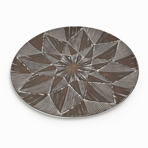 1968-69 Sven Erik Skawonius Ceramic Plate &quot;Pinus&quot; Upsala Ekeby Mid Century Modern 8036S