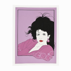 Henry Schmidt ""Irena"" Serigraphie Mid Century Modern."