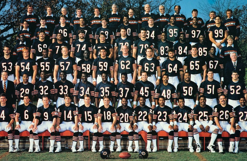 1987 Chicago Bears Chicago Tribune Promo Poster 20 X 30 Etsy