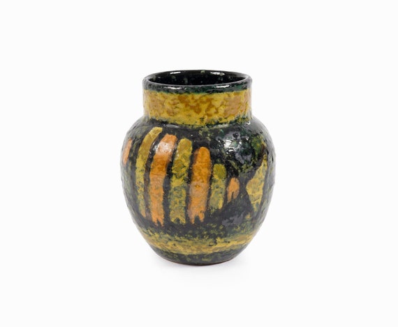 小さなイタリア製陶器の花瓶 - Etsy 日本
