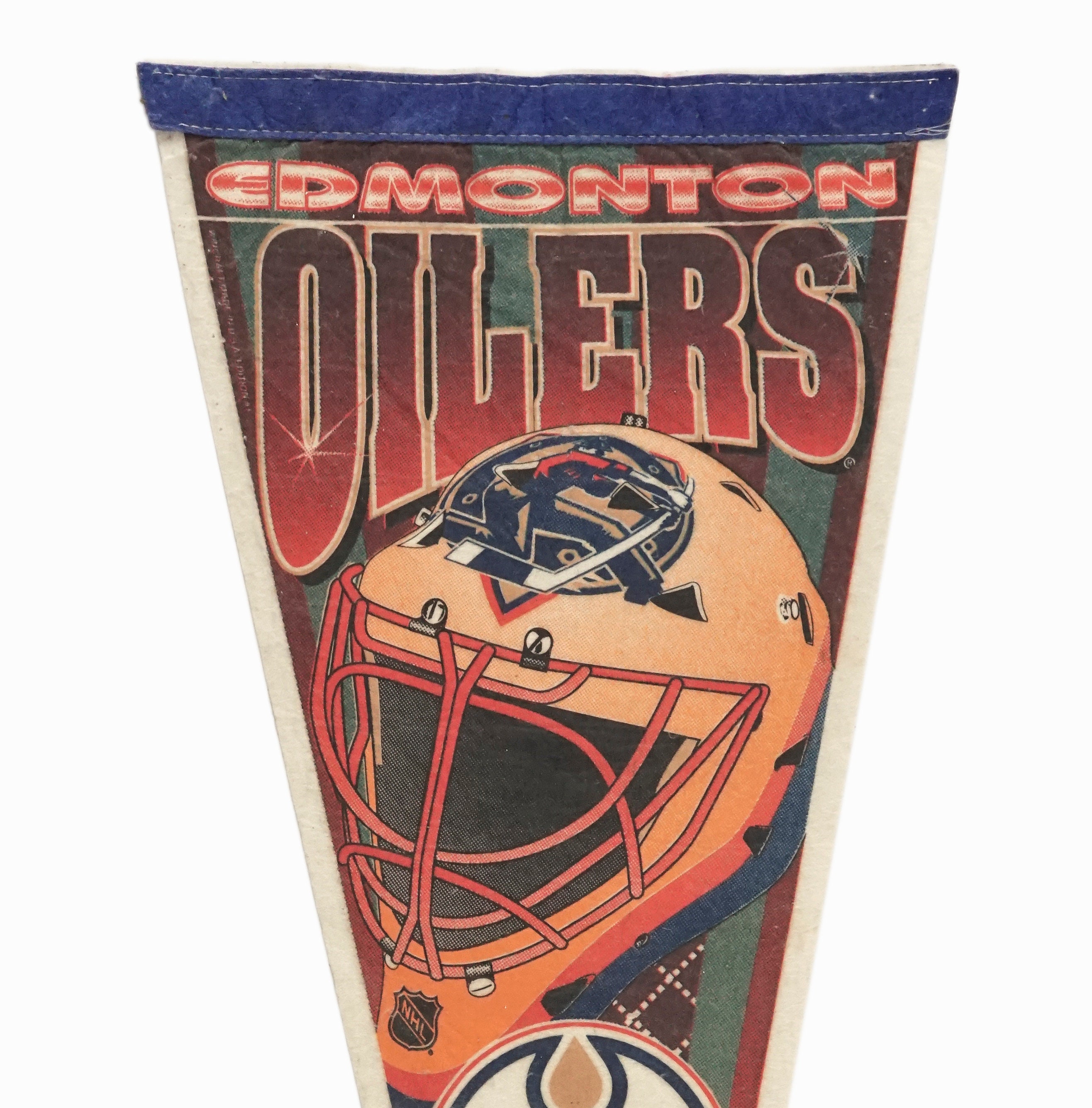 Edmonton Oilers Felt Pennant Vintage NHL Souvenir Vintage Flag Etsy