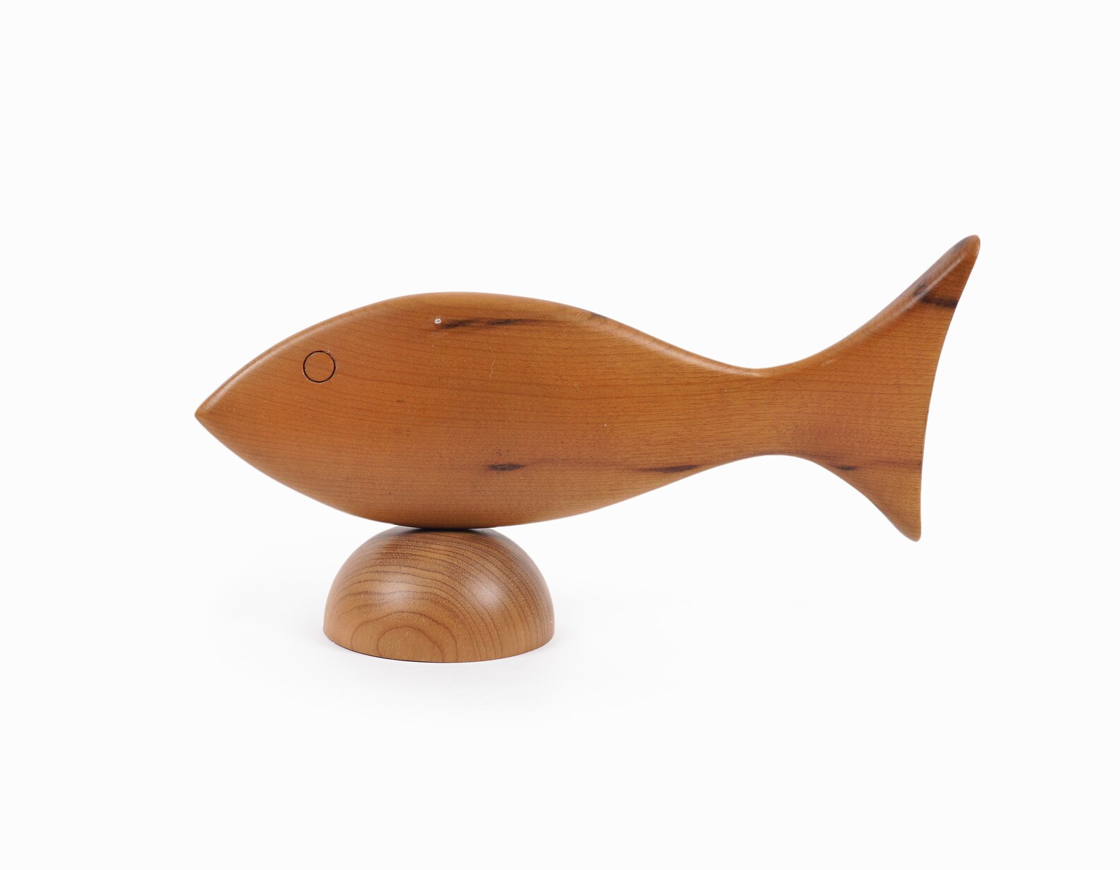 Oregon Myrtlewood Wooden Fish Sculpture Etsy