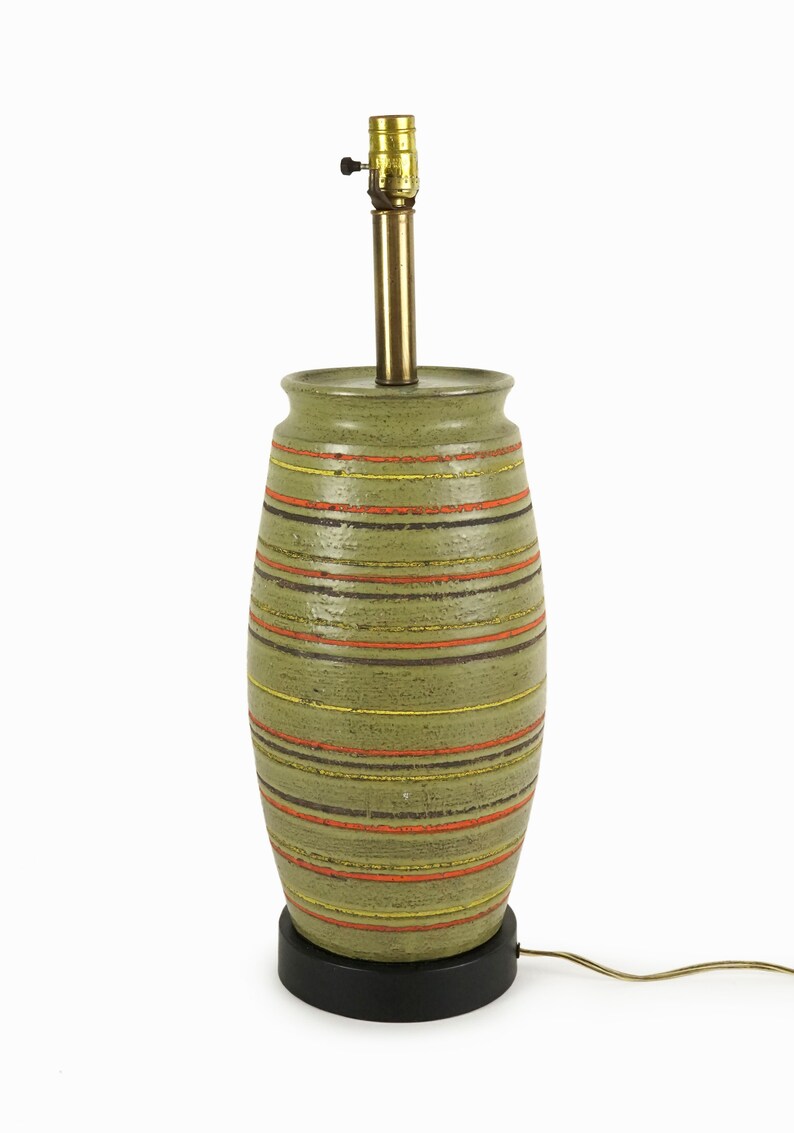 Bitossi Ceramic Lamp Large Size Mid Century Modern image 5