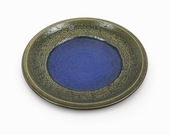 1966-67 Mari Simmulson Ceramica Piastra Upsala Ekeby Svezia Metà secolo Moderno 6001M