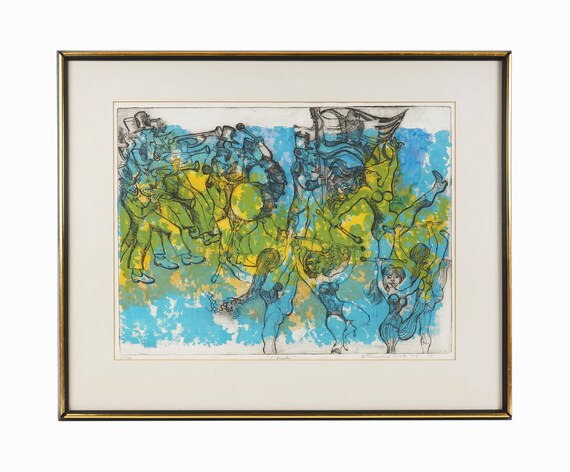 1974 Rosemary Zwick Lithograph on Paper Mid Century Modern - Etsy