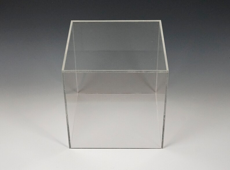 Acrylic Display Cube 13.5 Large Size Plastic Pedestal Etsy
