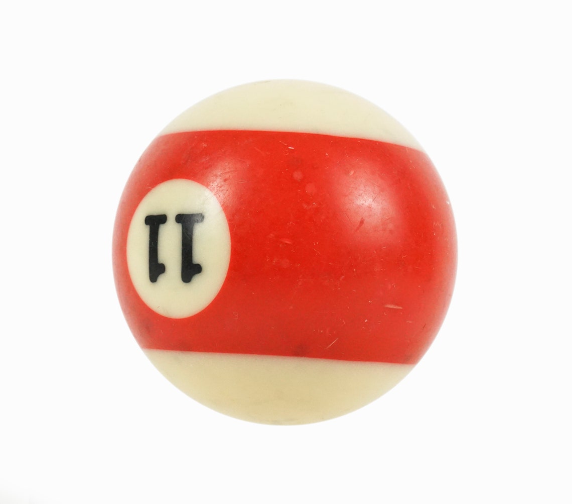 Striped Billiard Ball No. 11 2.25 Pool Ball Etsy