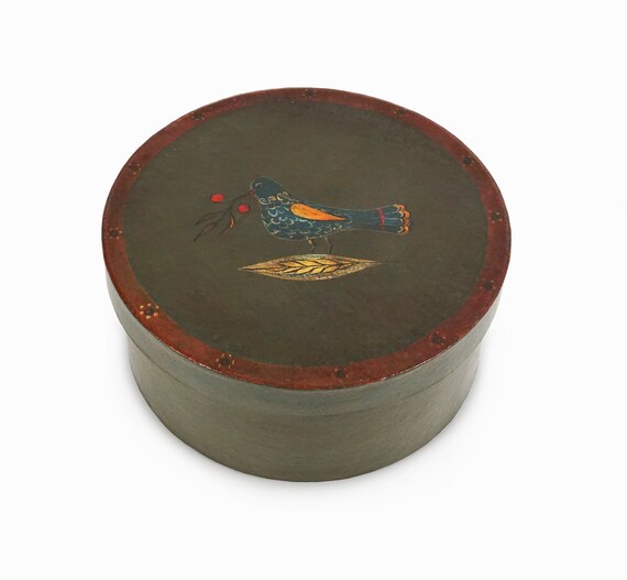 Hand-painted Papier Mache Box - Etsy