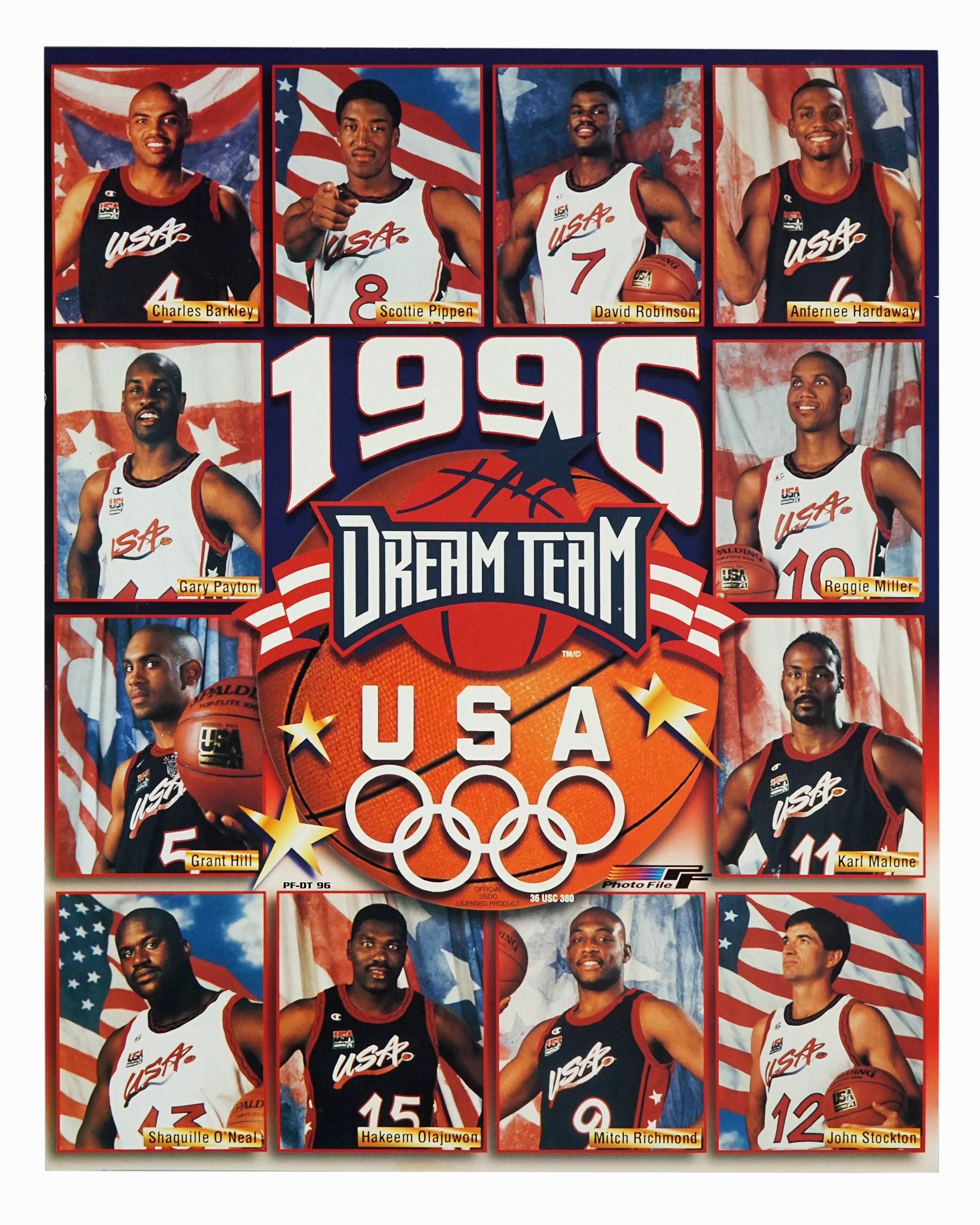 Karl Malone sells Dream Team jerseys from all 12 Olympic players